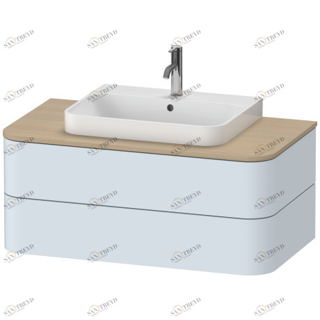 HP496109797 Тумбочка для подвесной консоли, для мебельного умывальника Happy D.2 Happy D.2 Plus #HP4961 1000 x 550 мм Светло-голубой шелковисто-матовый лак Duravit