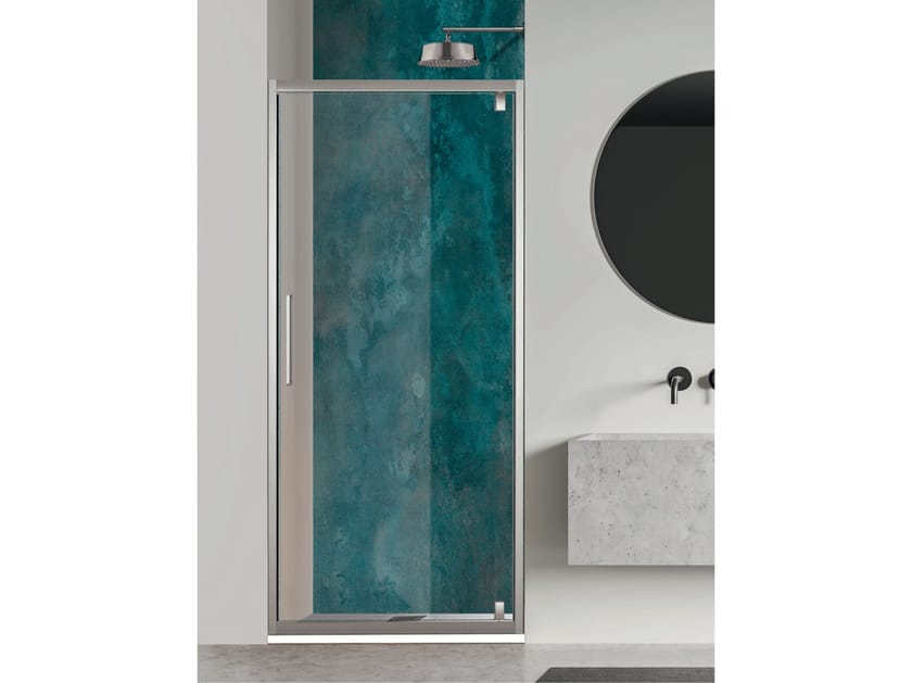 Хрустальная нишевая душевая кабина с поворотной дверью Metidea Рубин ARCH-00091180