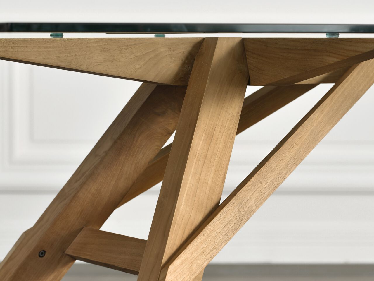 Прямоугольный стол из дерева и стекла Air Division ARCH-00080561 - Вид №6