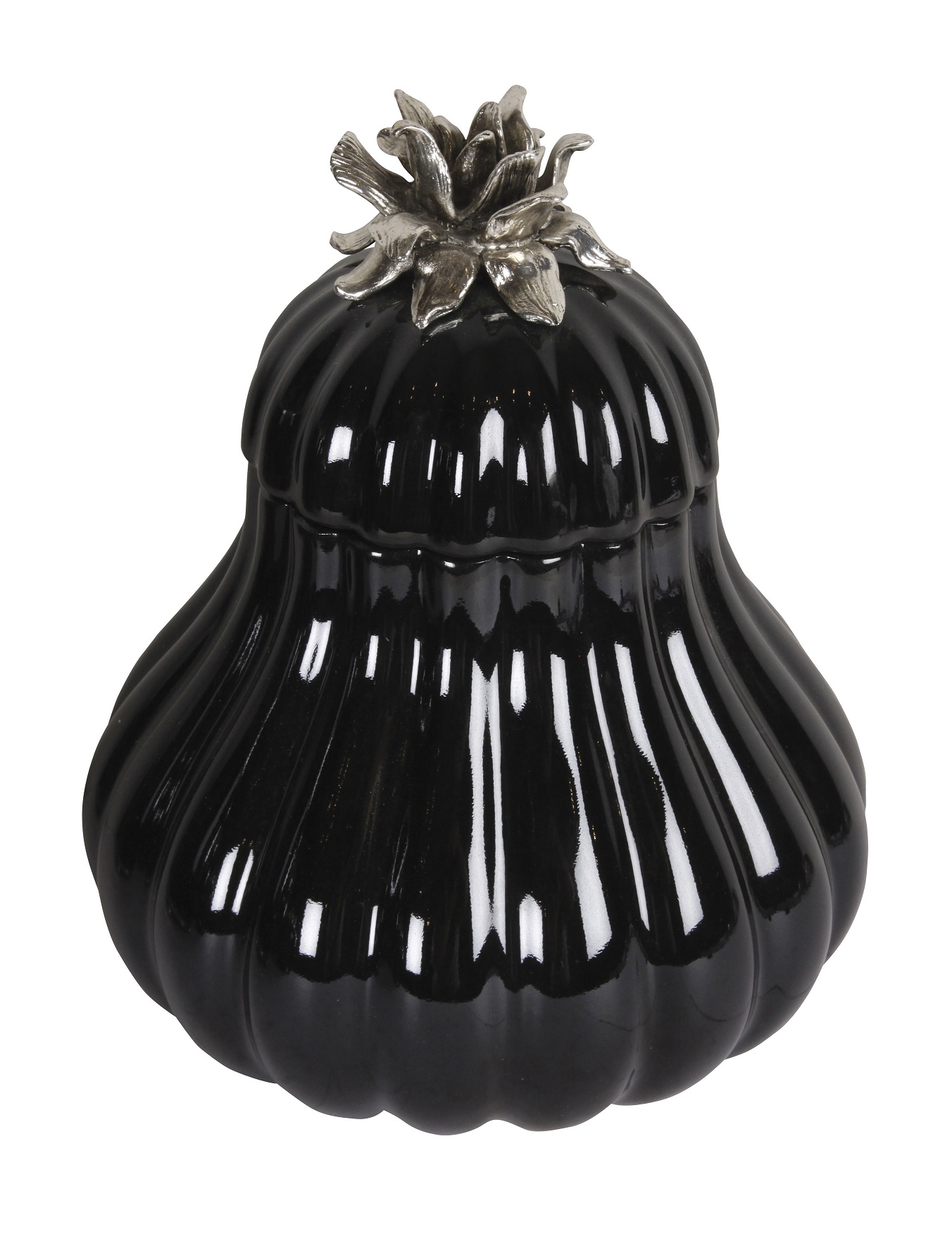 CH/J470/U1/SV Шкатулка, фарфор, бронза, черный цвет H: 23 cm W: 18 cm D: 18 cm G&C Santreyd 