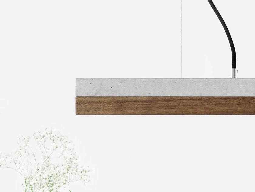 GANTlights Подвесной светильник из цемента и ореха C sun-id-1417358 - Вид №3