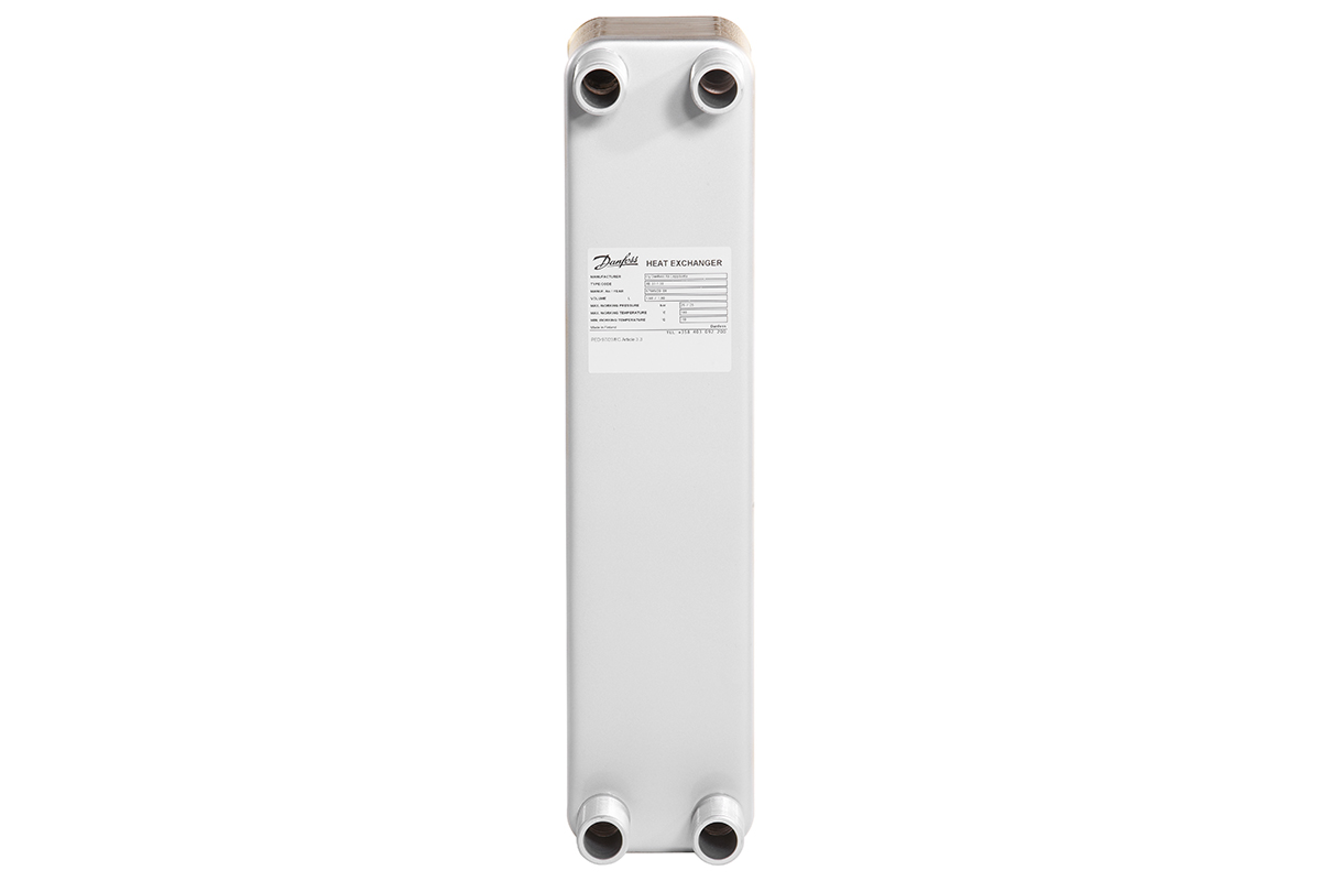 Danfoss Паяный пластинчатый теплообменник серии XB37 XB 37L-1 40 PN25 Паяный ТО 004H7276  - Вид №2