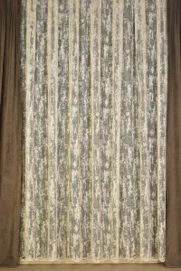 85337344 Тюль 1 м/п Жаккард сетка 290 см цвет кремовый STLM-0061824 ELIT HOME