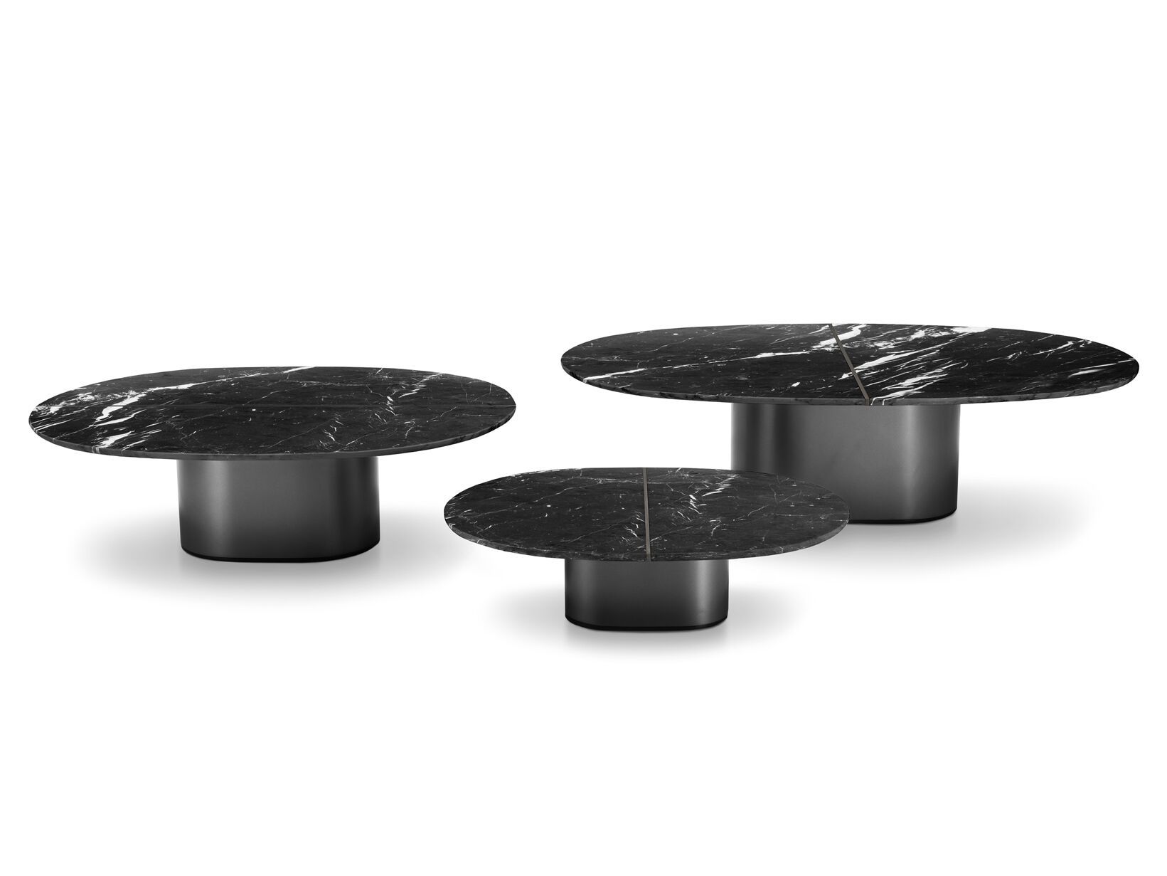 Мраморный низкий овальный журнальный столик для гостиной i 4 Mariani GIOTTO ARCH-00051674 - Вид №1