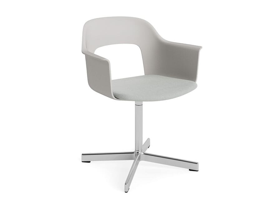 Вращающееся кресло с мягким сиденьем с подлокотниками Hay макет ARCH-00143548 - Вид №25