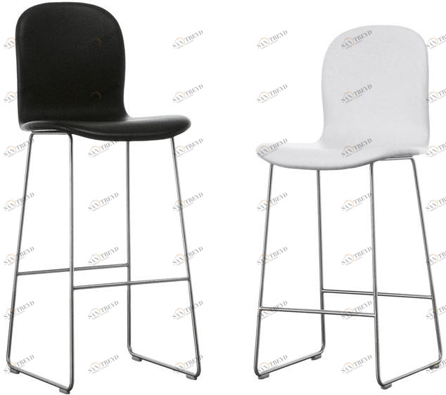 Cappellini Штабелируемый стул с обивкой из кожи или ткани Tate sun-id-1428947