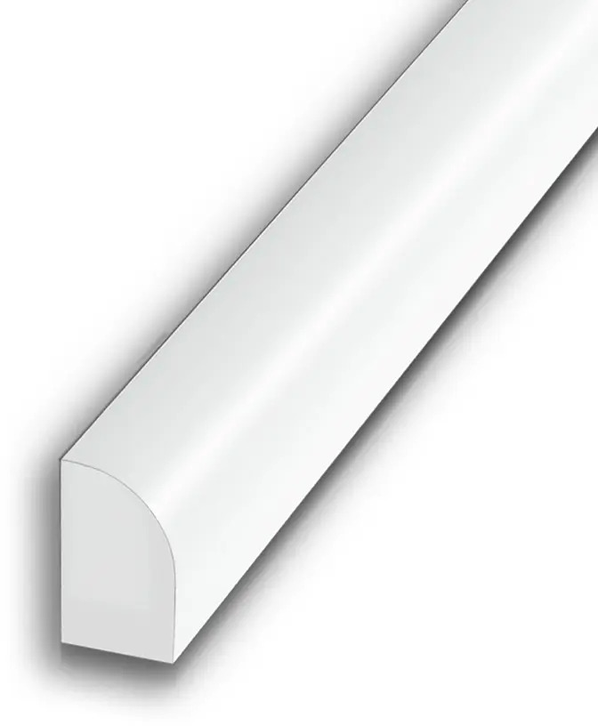 91586648 Плинтус кухонный Пару палок К1800x25 R12 180x2.50 см акрил цвет белый STLM-0884429