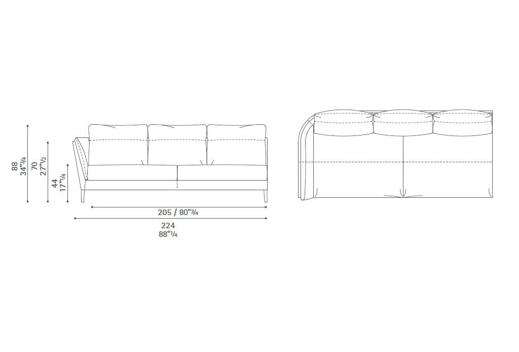 Модульный диван Poltrona Frau коллекция - диваны и кресла ARCH-00016309 - Вид №5