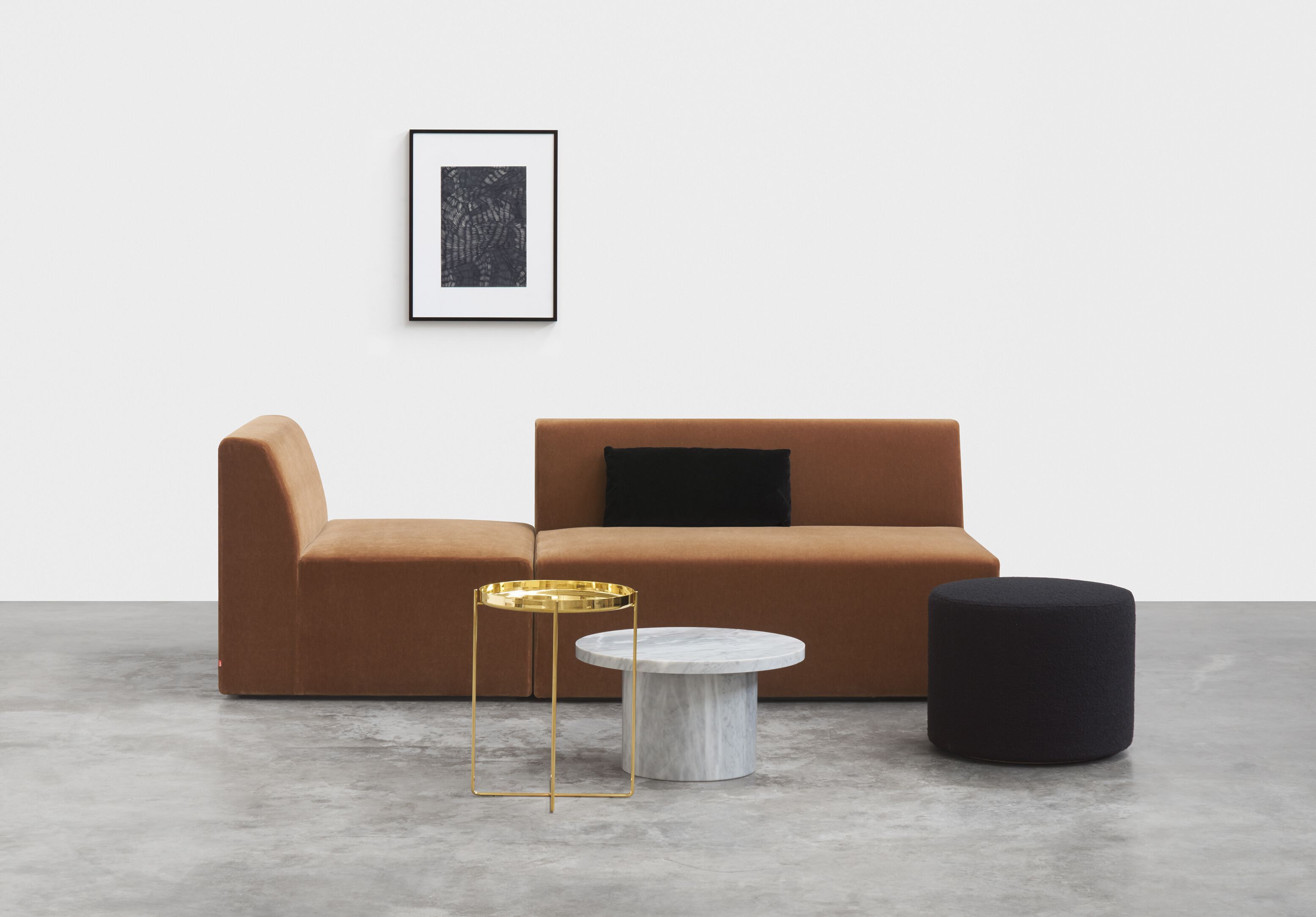 Круглый металлический журнальный столик с подносом e15 Habibi ARCH-00040117 - Вид №5