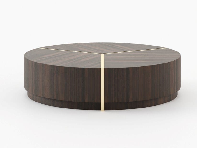 Деревянный низкий круглый журнальный столик Laskasas Not Another Edition ARCH-00133547