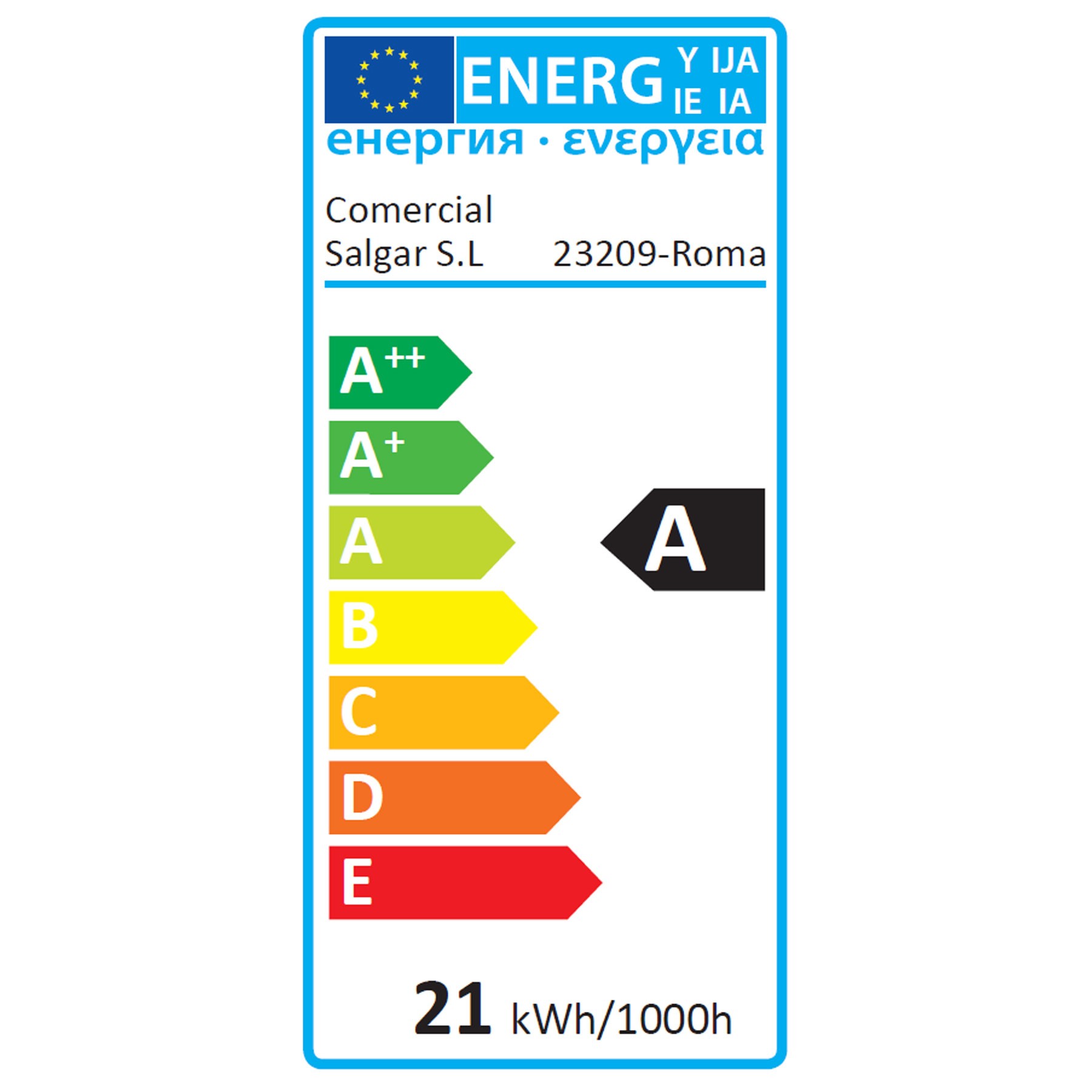 23209 SALGAR Зеркало ROMA 1000 с белой рамкой LED свет (21w) IP44 1000 x 600 мм - Вид №3