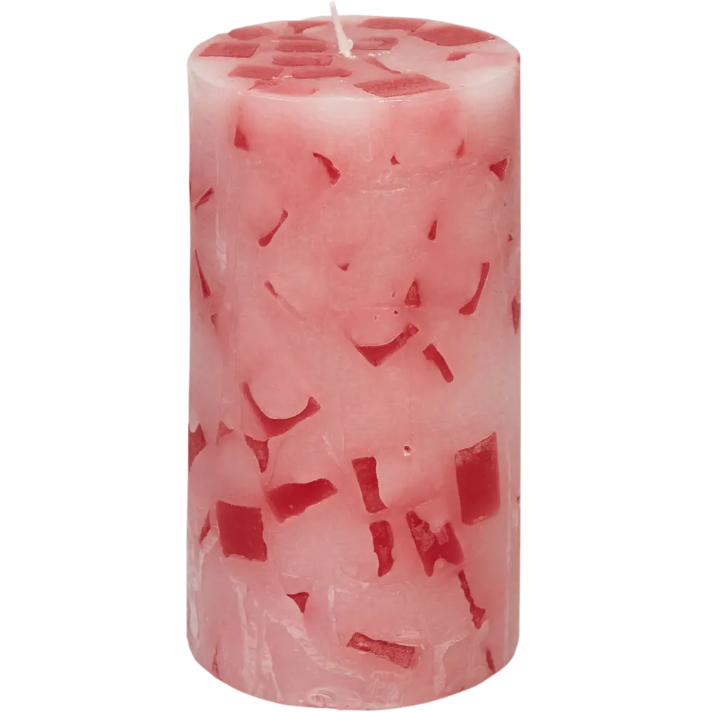 89369067 Свеча столбик ароматизированная Яблоко-корица бело-красная 13 см STLM-0818869 Santreyd 