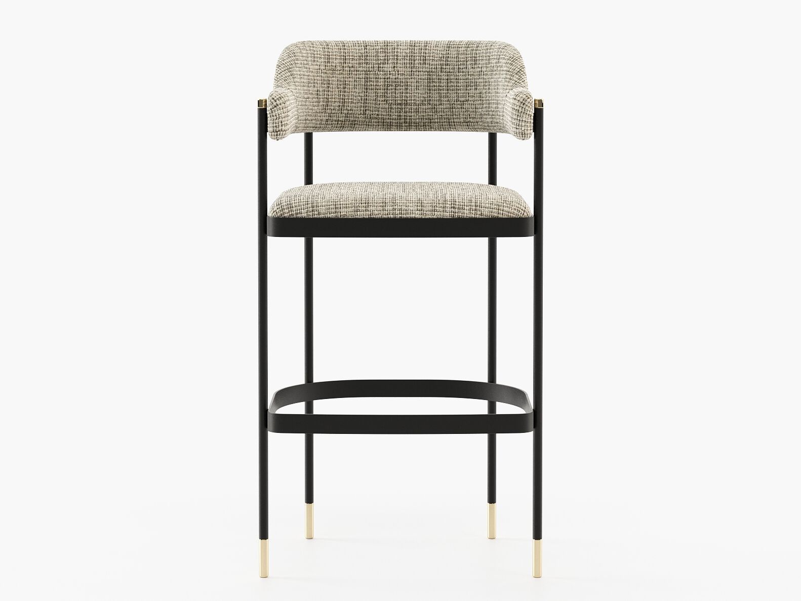 Высокий стул с мягкой тканью с подлокотниками Laskasas Essence ARCH-00009811 - Вид №1