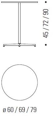 Desalto Круглый садовый стол с подставкой 4 звезды Kobe sun-id-1432517 - Вид №3