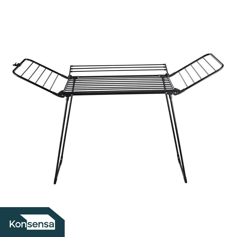 Сушилка для белья напольная KONSENSA Терни 23 м цвет черный STLM-2118973 - Вид №1