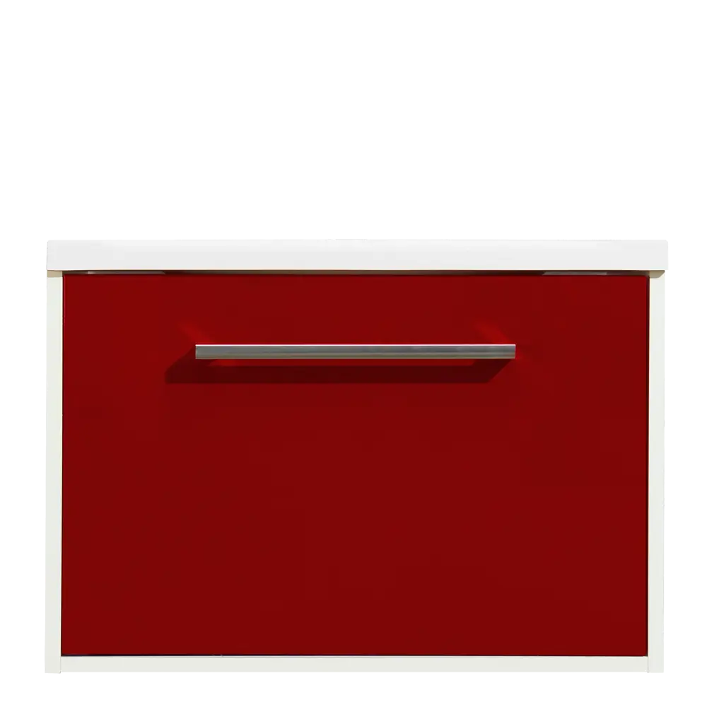 Тумба под раковину подвесная Aquaton Мерида 65 см цвет бордо АКВАТОН STLM-2060286