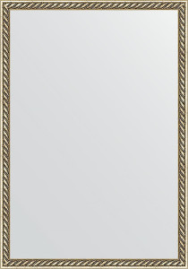 BY 0634 Зеркало в багетной раме - витая латунь 26 mm EVOFORM Definite