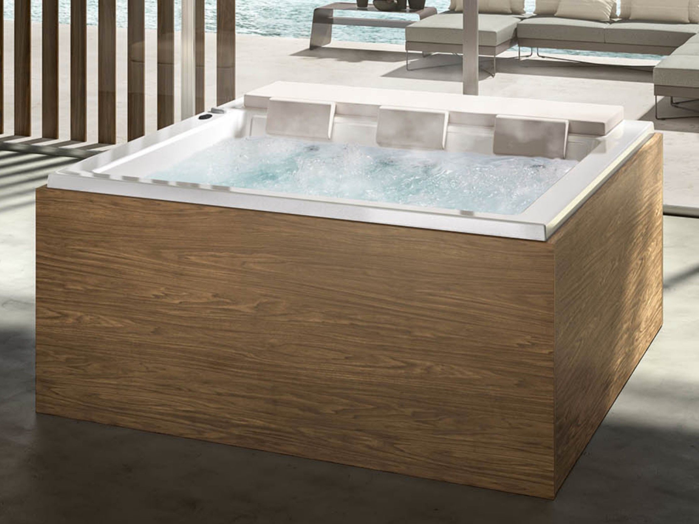 Прямоугольный мини-бассейн с гидромассажем на 6 мест Albatros Soreha ARCH-00088996