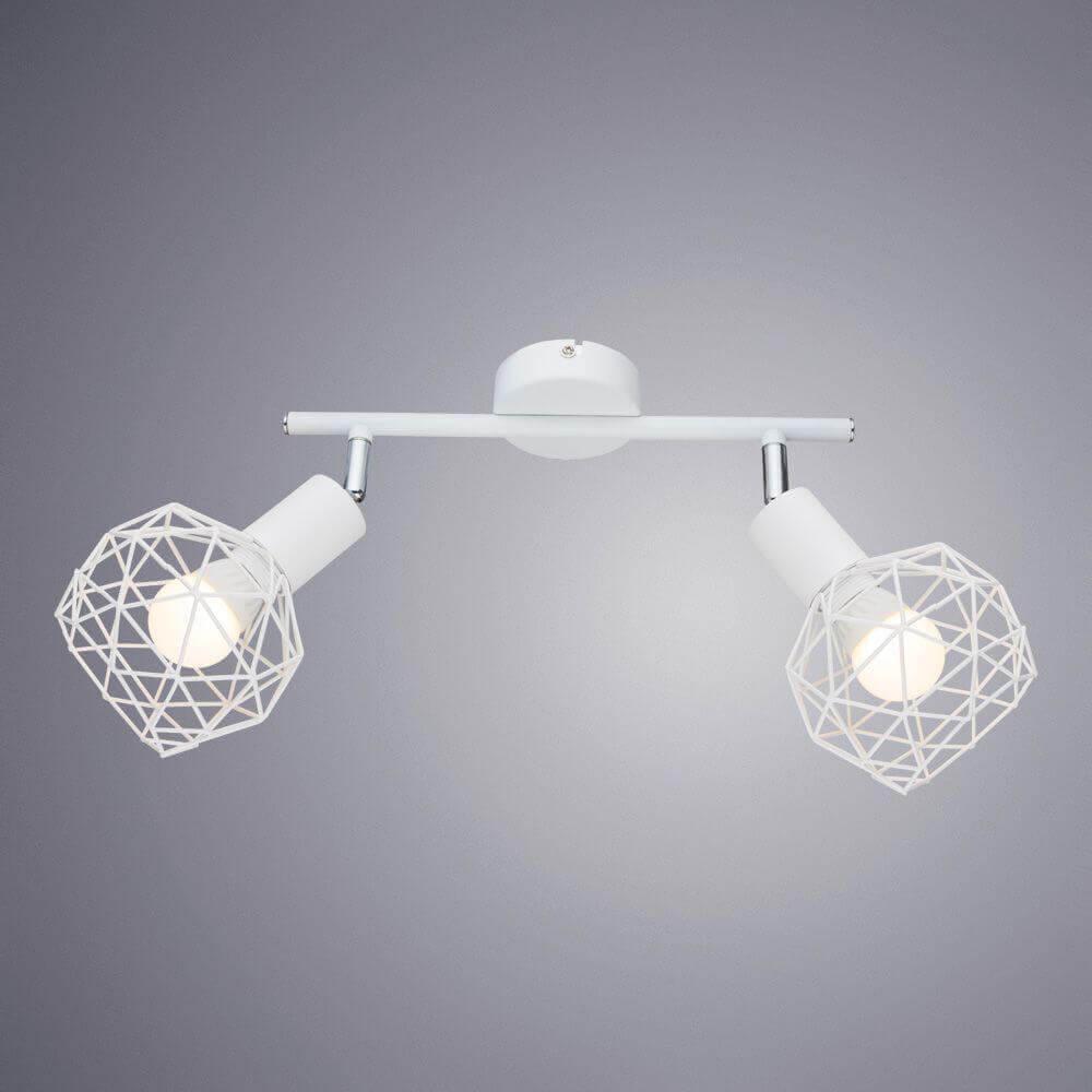 Спот потолочный с металлическими плафонами белый Arte Lamp A6141AP-2WH ARTE LAMP 6141 00-3926546 Белый  - Вид №1