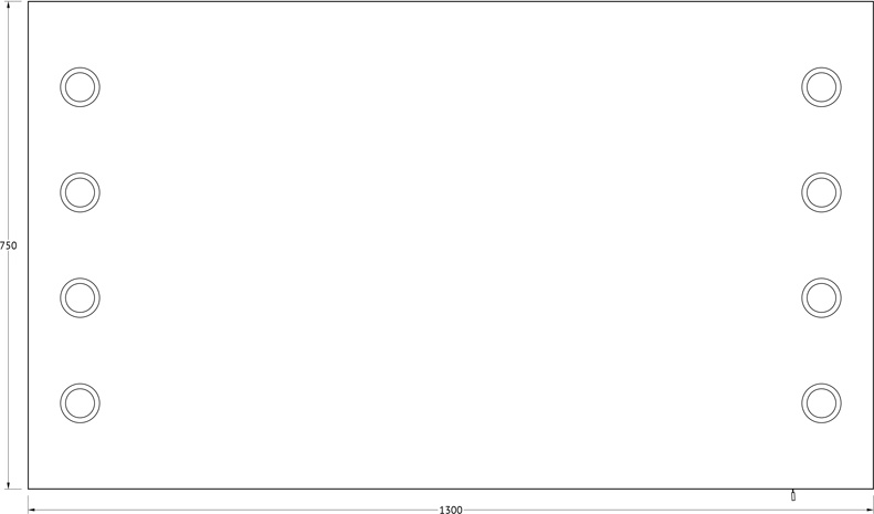 RON-A8 9010 Зеркало с 8-ю светильниками 320 W ELLUX Rondo - Вид №1