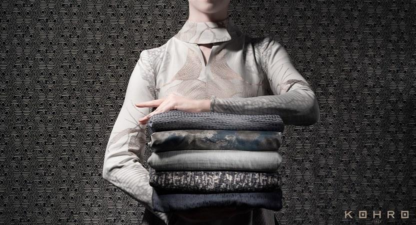 KOHRO Обивочная ткань из полиэстера A gong on the river Kr064458  - Вид №6