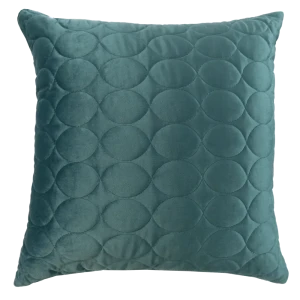 Подушка Овалы 50x50 см цвет бирюза