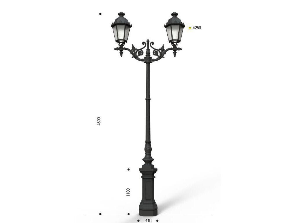 Чугунный уличный фонарь EUROCOMITALIA MALTA ARCH-00063994 - Вид №2