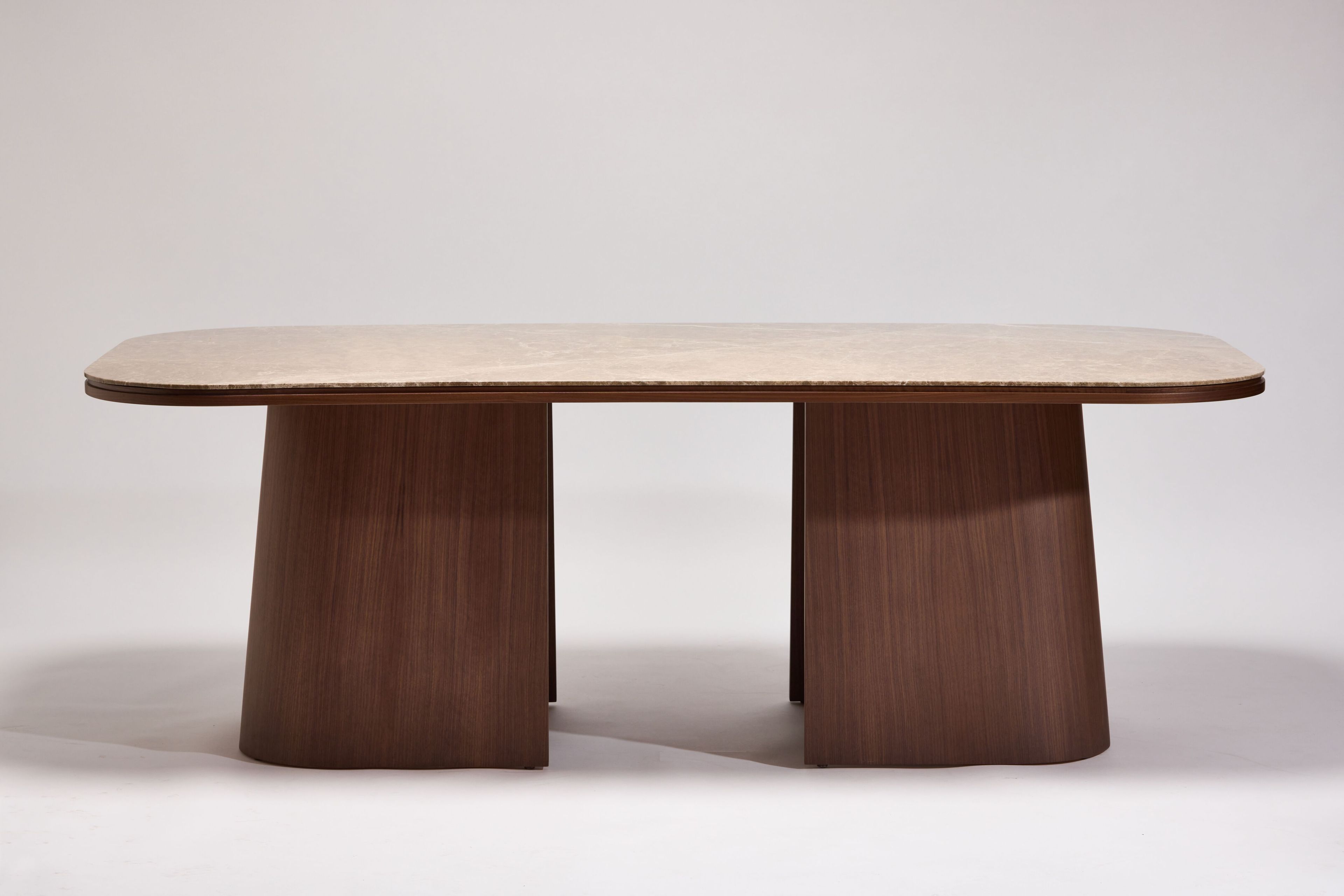 Прямоугольный стол из мрамора и грецкого ореха REDA AMALOU DESIGN ARCH-00056881 - Вид №1