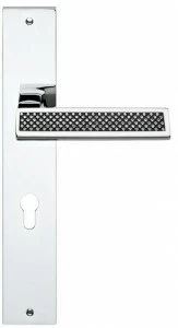 LINEA CALI' Ручка с кристаллами swarovski® на пластине Riflesso black