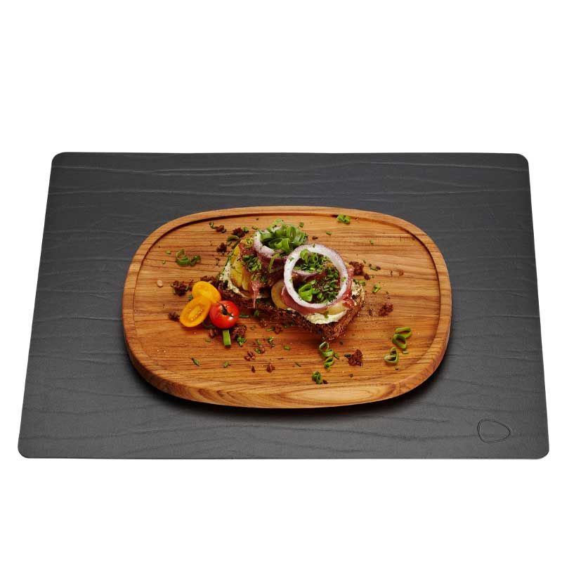 98893 BUFFALO black подстановочная салфетка прямоугольная 35x45 см, толщина 2мм;LIND DNA  - Вид №2