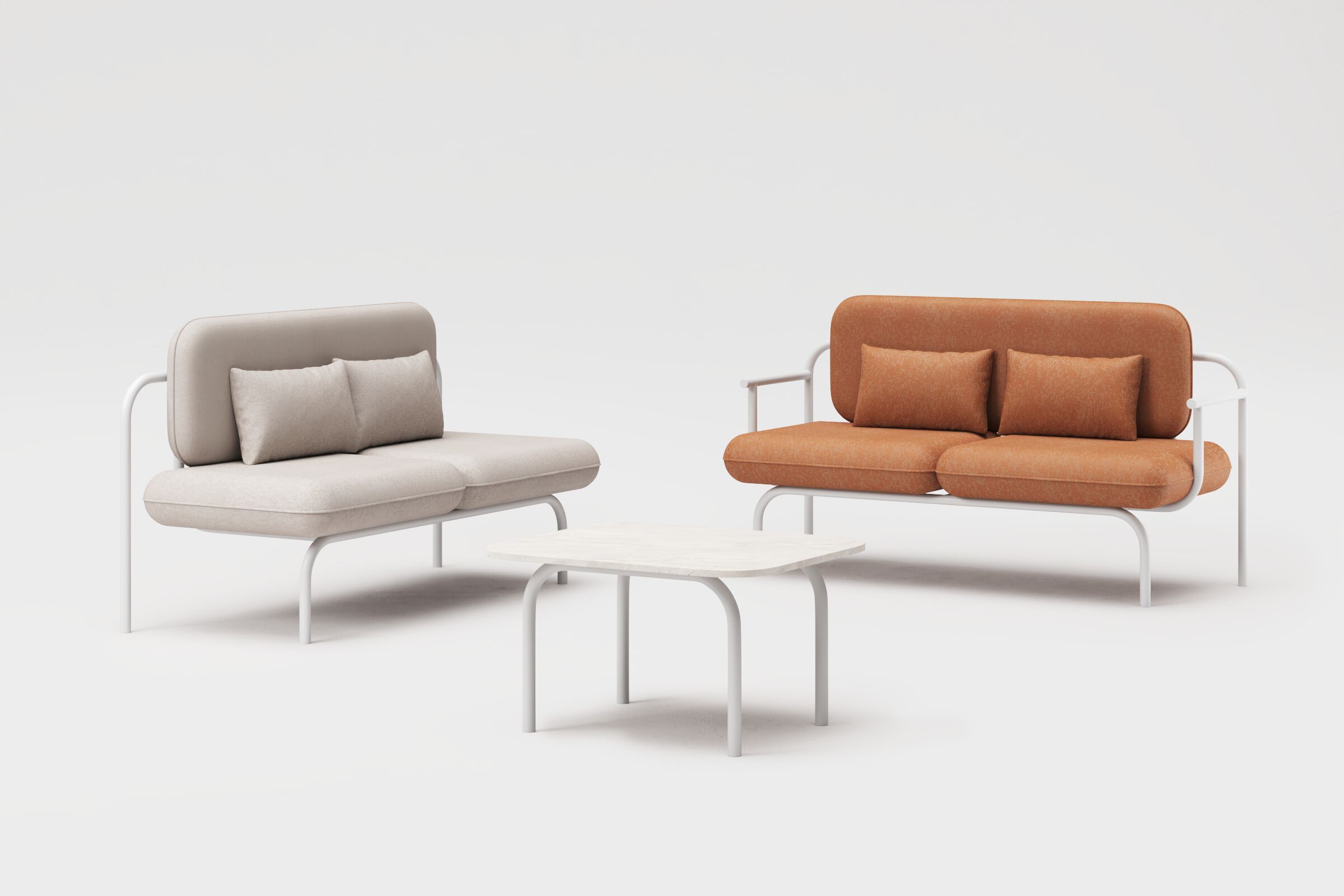 Рециркулированный пластиковый прямоугольный садовый журнальный столик Joyf Havn ARCH-00149037 - Вид №1