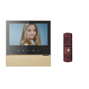 91153860 Комплект видеодомофона CDV-70H2 / AVC 305 7" золото Black Smog STLM-0502337 COMMAX