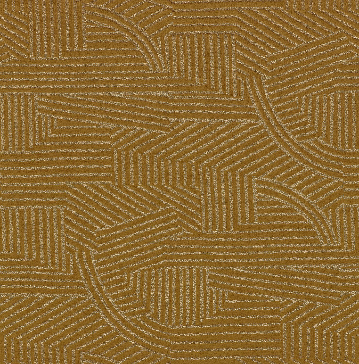 Льняная и полиамидная Жаккардовая однотонная ткань Casamance Luminescence ARCH-00114722 - Вид №3