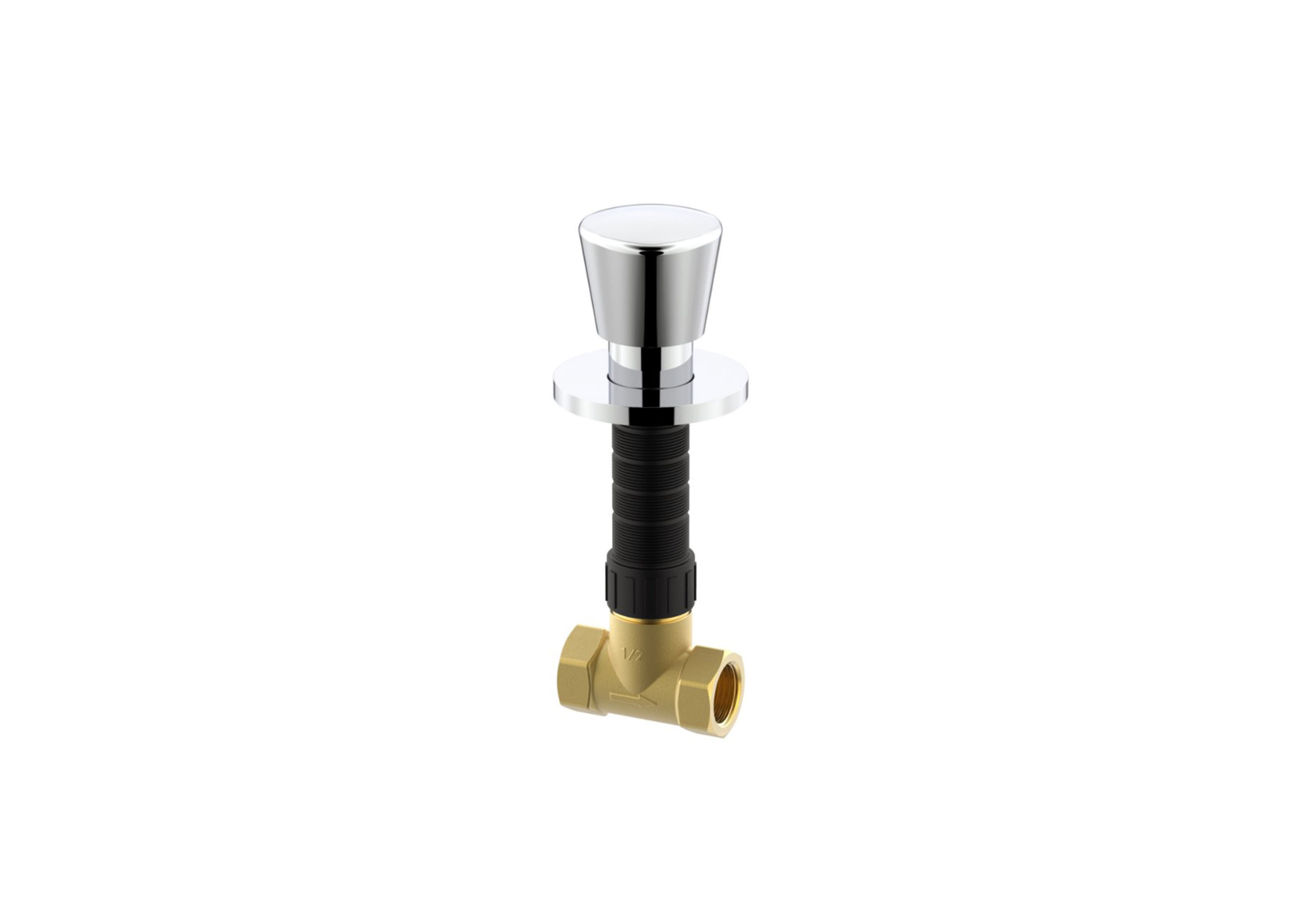 A525168500 Круглый - Встроенный вентиль 1/2”-1/2” (керамический вентиль) ROCA Aqua