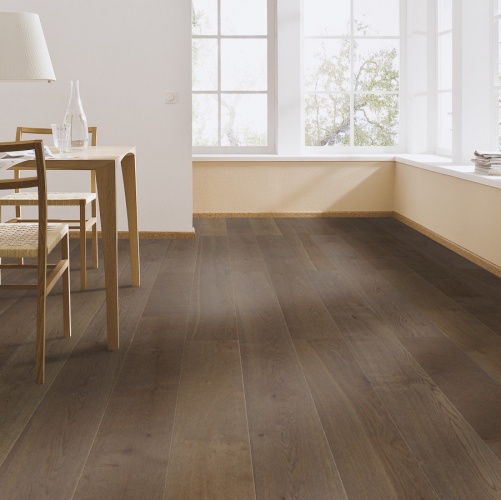 Паркетная доска Meister PD 400 Cottage Античный коричневый 8554 Дуб Рустик с брашью (Текстурированная) 2200х180 мм 2300200006 - Вид №3