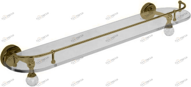 Полка с галереей MIGLIORE Amerida ML.AMR-60.420.BR бронза 60 см 