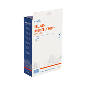 90543410 Мешки тканевые для пылесоса E-58/4, 2 л, 4 шт STLM-0273611 EUROCLEAN