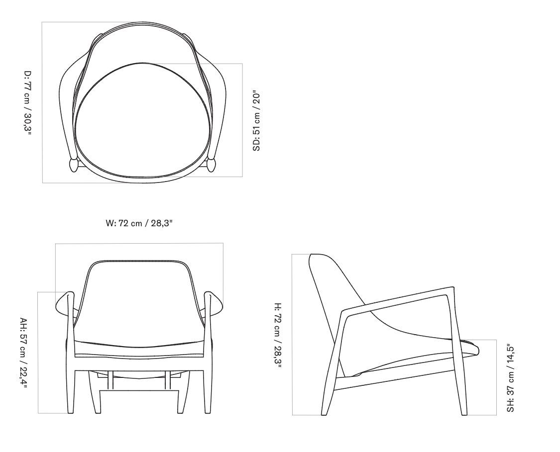 Тканевое кресло с подлокотниками Audo Copenhagen Elizabeth ARCH-00145968 - Вид №11