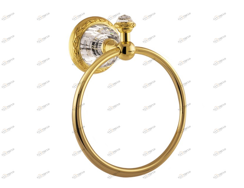 262073.0000.50 Кольцо для полотенца 165 мм с кристаллами сваровски эксклюзив Яркий хром Mestre 