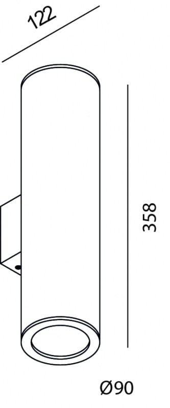Алюминиевый диммируемый светодиодный настенный светильник Lucifero's I-Pipedi ARCH-00143183 - Вид №4