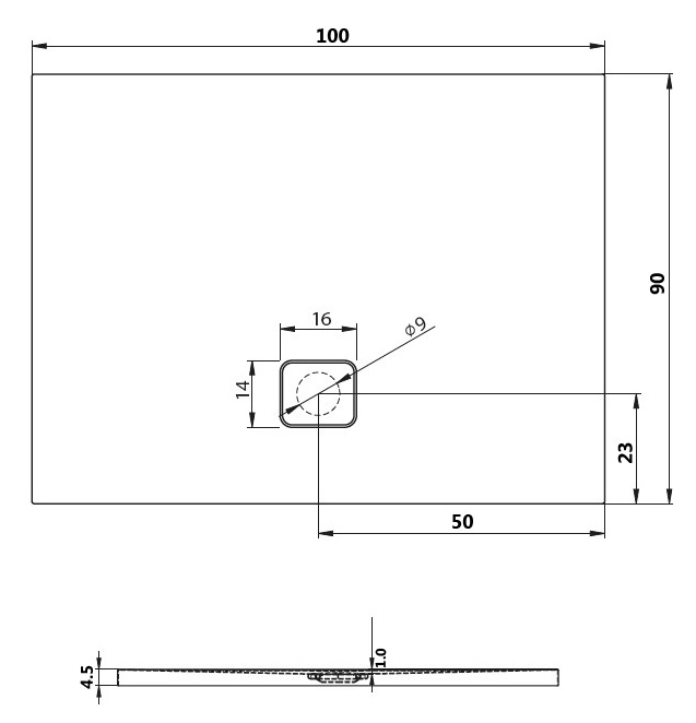 DC241600000000S Поддон Riho Basel Santreyd - Вид №1