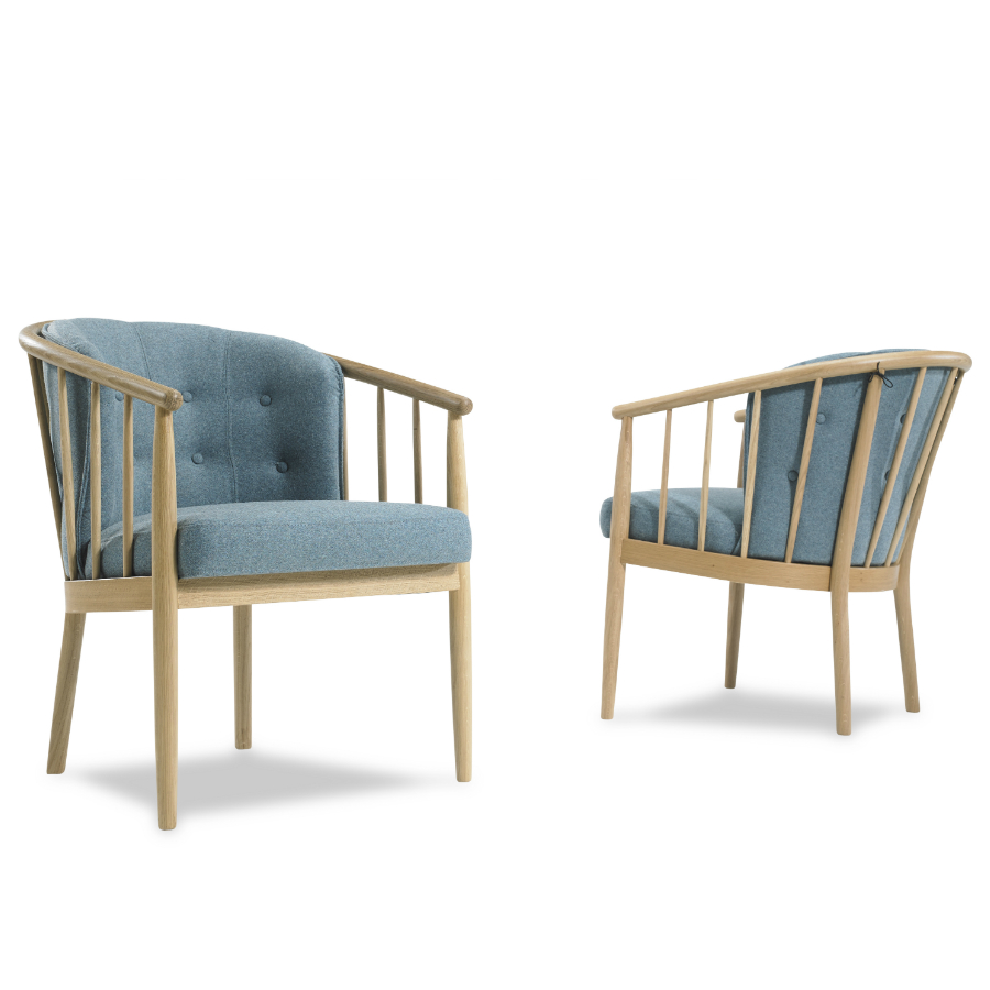 Кресло с восемью кнопками Anna, дуб, сине-зеленое Kragelund 40600202520 - Вид №4