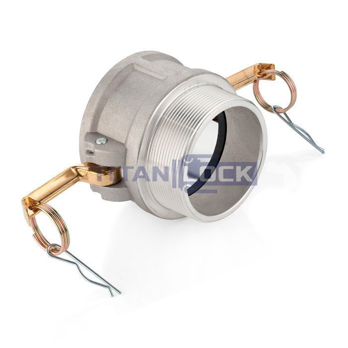 Камлок алюминиевый тип B розетка, наруж. резьба NPT 3", TL300BALN TITAN LOCK  - Вид №3