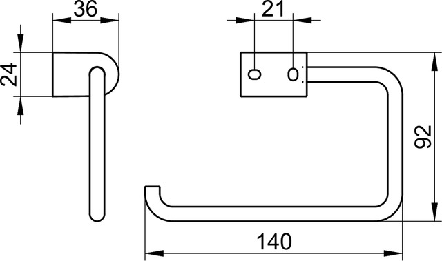 14762010000 Держатель для туалетной бумаги KEUCO Smart.2 - Вид №2