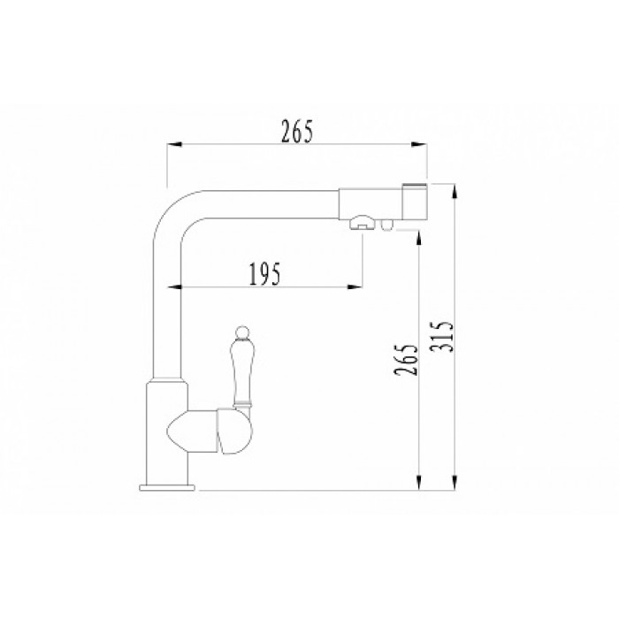 Zorg ZR 320 YF-33 кофе Смеситель для кухни Zorg 315х265 мм  - Вид №2