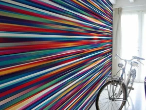 GLAMORA Виниловые обои в оптическую полоску Be emotional