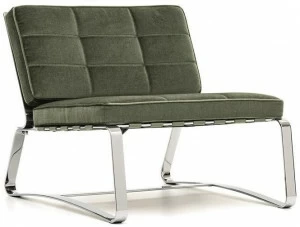 Minotti Стеганое кресло-санки из ткани