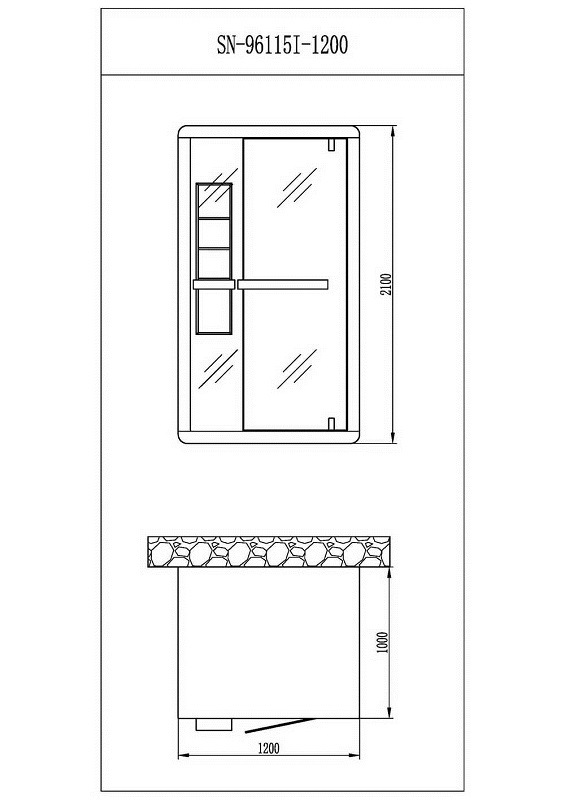 SN-96115I Инфракрасная сауна Orans Spa Natural Santreyd  - Вид №1