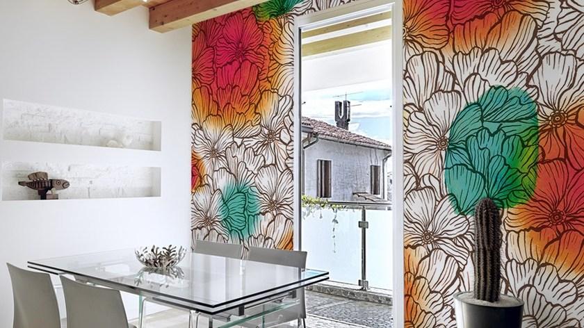 GLAMORA Виниловые обои с цветочными мотивами Symbiosis sun-id-1351081 - Вид №2