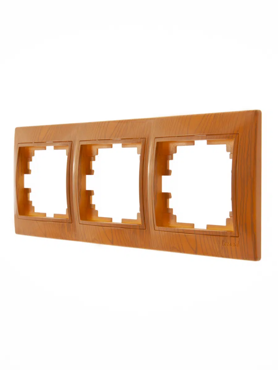 MIRA Рамка 3-ая горизонтальная ольха LEZARD 701-0700-148 - Вид №1